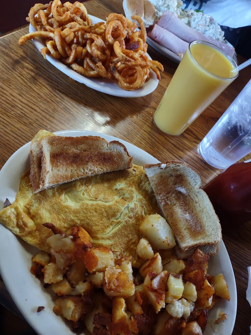 Garbage Platter w Toast & Coffee